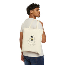 Load image into Gallery viewer, Cotton Canvas Tote Bag. Abuela Consuelo&#39;s Tamale Ghost&quot; canvas bag, a delightful fusion of tradition, folklore, and convenience!
